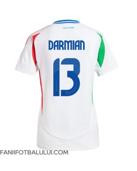 Italia Matteo Darmian #13 Echipament de Fotbal Replică European 2024 Femei Deplasare